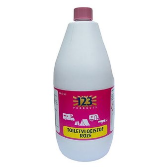Toiletvloeistof spoelwater Roze 123