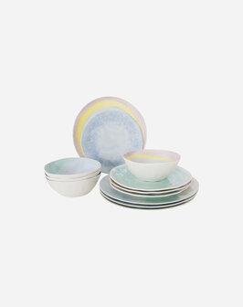 Pastel collection - Servies - Barfleur - 12 Stuks