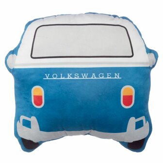 Sierkussen Volkswagen Busje VW T1 Blauw