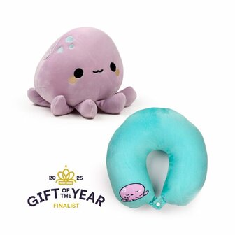 Swapseazzz Adoramals Ocean Octopus 2-in-1 Pluche Reiskussen
