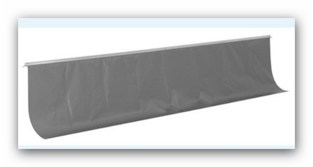 Tochtstrook grijs 4 meter