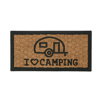 Deurmat I love camping Caravan.