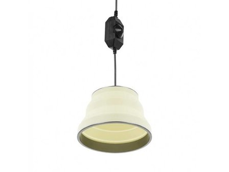 Hanglamp, opvouwbaar LED, silicone wit