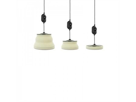 Hanglamp, opvouwbaar LED, silicone wit