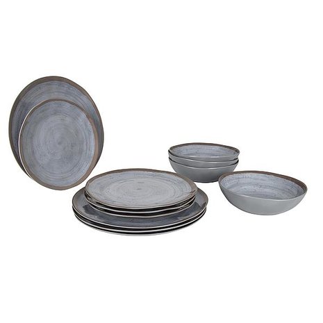 campingservies, 12-delig, stonelook