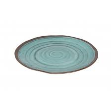 Bo-camp servies Halo, stone-look, 12-delig Aqua Terracotta