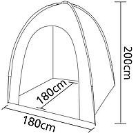 Schuurtent / toilettent Bocamp Medium 180x180x200 cm.