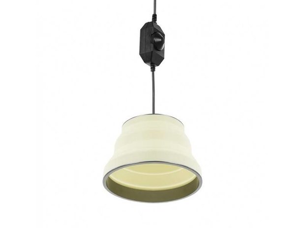 Hanglamp, opvouwbaar LED, silicone wit