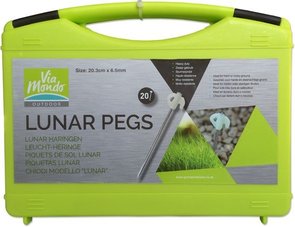 Via Mondo Lunar Pegs, rotspennen, Glow in the dark, 20,3 cm, 20 st. in koffer