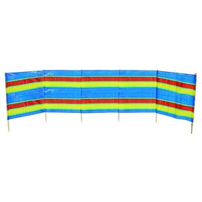 Strand-windscherm XL, 5 vakken, 4,6 x 0,9 Meter