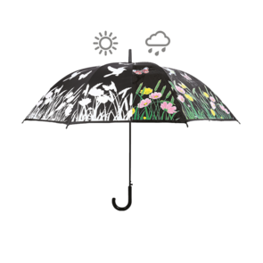 Kleur veranderende paraplu vogels en bloemen - Magische plu!