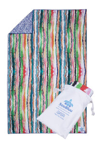 SooBluu sneldrogende microvezel reishanddoek – rPET- 100 x 160 Wavy