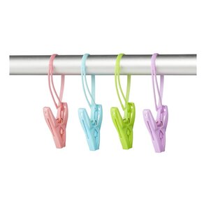 Tentstok - wasknijpers  met lus, 12 stuks