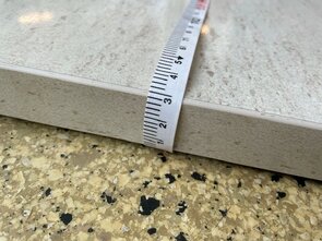 2x Tafelblad 800x750 & 800x520