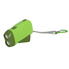 Karabijnhaak met knijpkat zaklamp