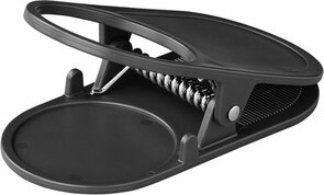 Clip bekerhouder knijper, zwart