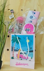 Leuk samengesteld cadeau pakket roze