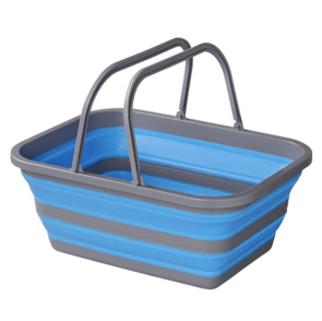 Opvouwbare afwasbak / afwasteil vierkant, 16 liter.